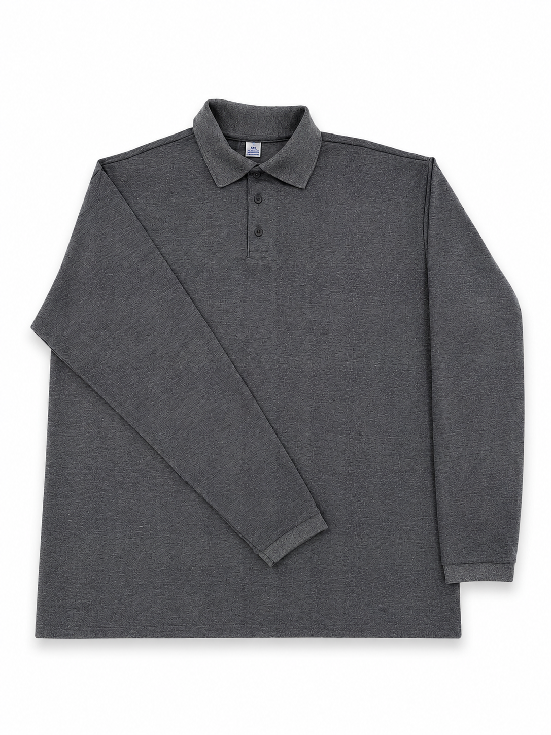 Polo Manga Larga Gris